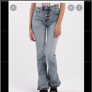 High rise flare jeans